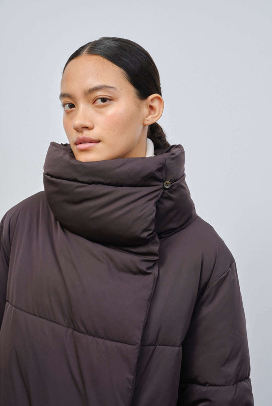 Nizza | Black Oversized Women's Quilted Puffer Coat | women's outerwear | Embassy of Bricks and Logs | ALLTRUEIST