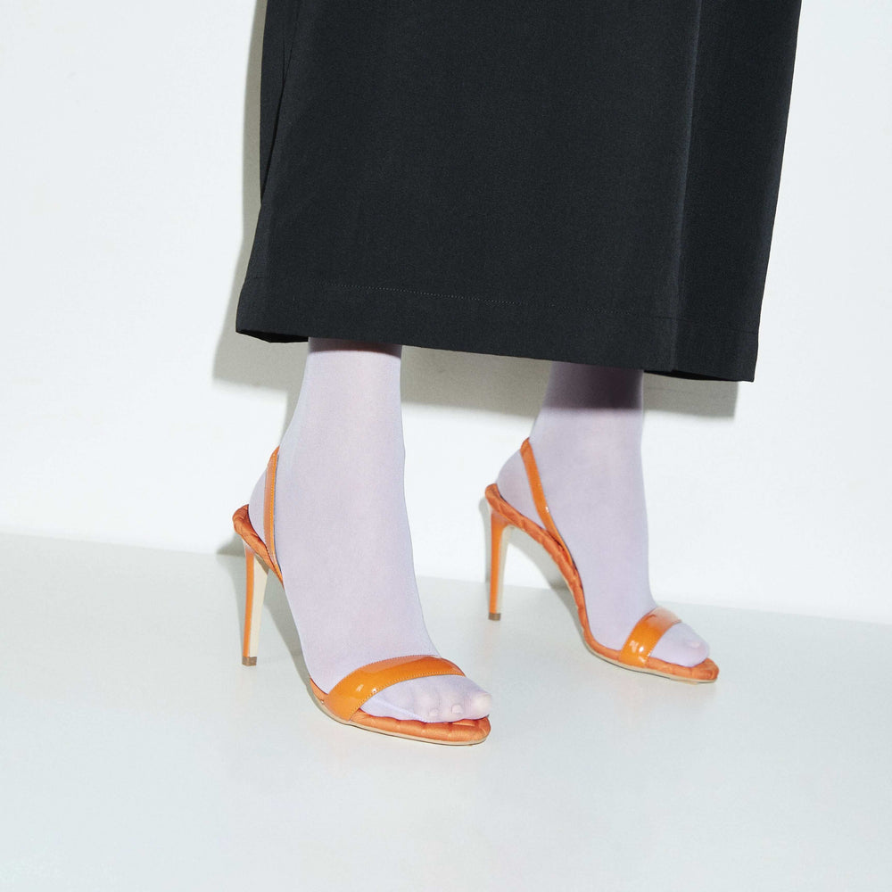 VIVIEN | Orange Vegan Patent Slingback Sandals | Women's Shoes | AERA | ALLTRUEIST